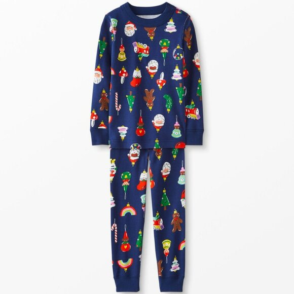 Hanna Andersson Heirloom Ornaments Long John Pajama set Kids Unisex 140cm/US10 - Picture 1 of 7